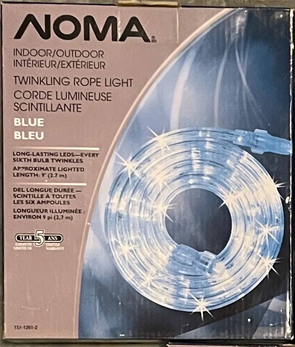 NOMA Twinkling Rope Light - Blue