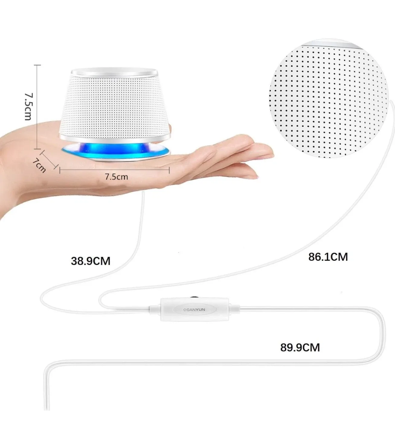 PC Laptop Desktop Multimedia Speakers, White image indicator(7)