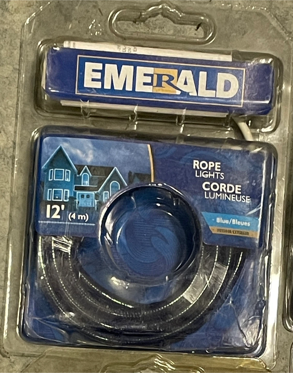 Emerald 12' Blue Rope Lights - New in Package!