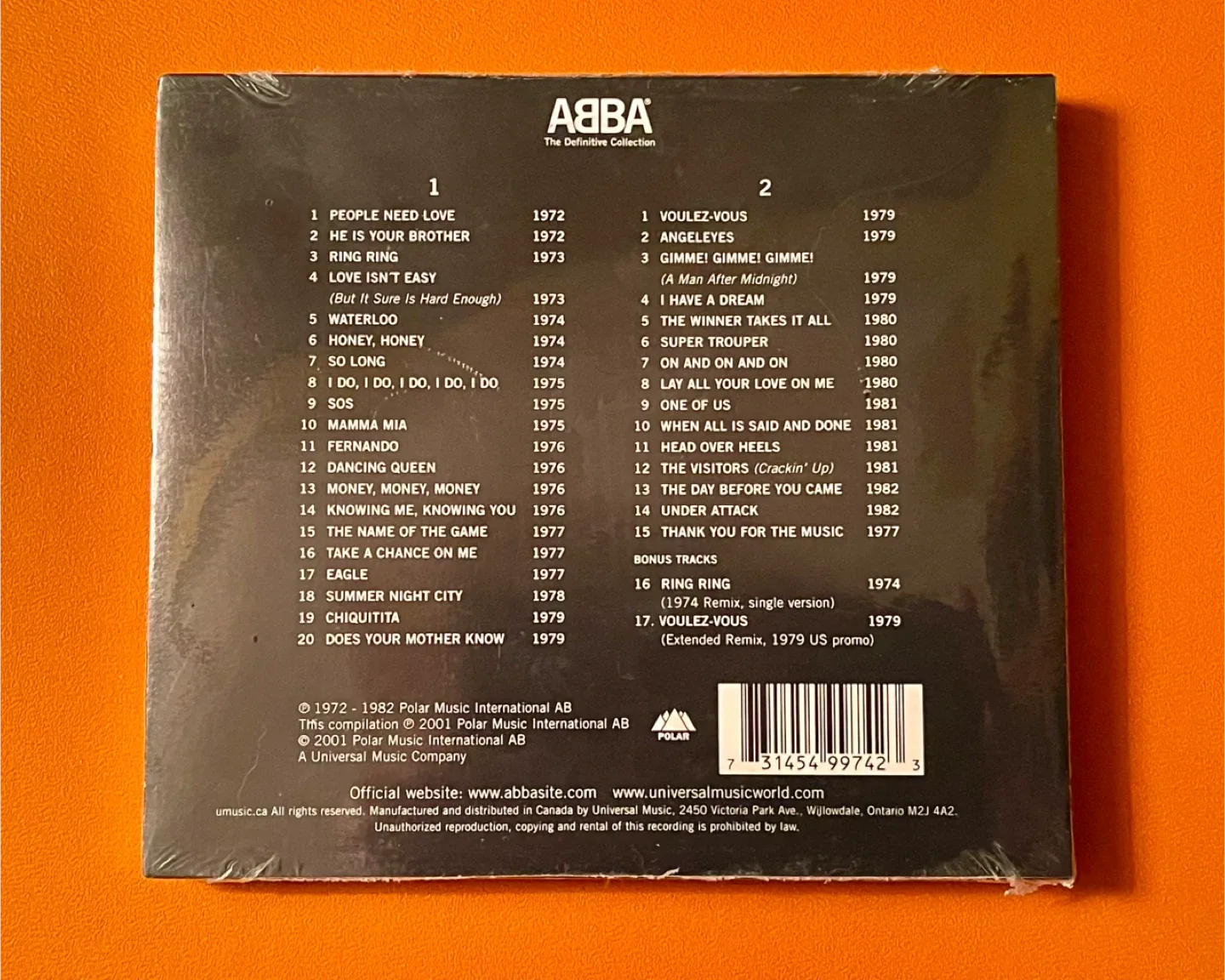 NEW ABBA - The Definitive Collection 2 CD image indicator(2)