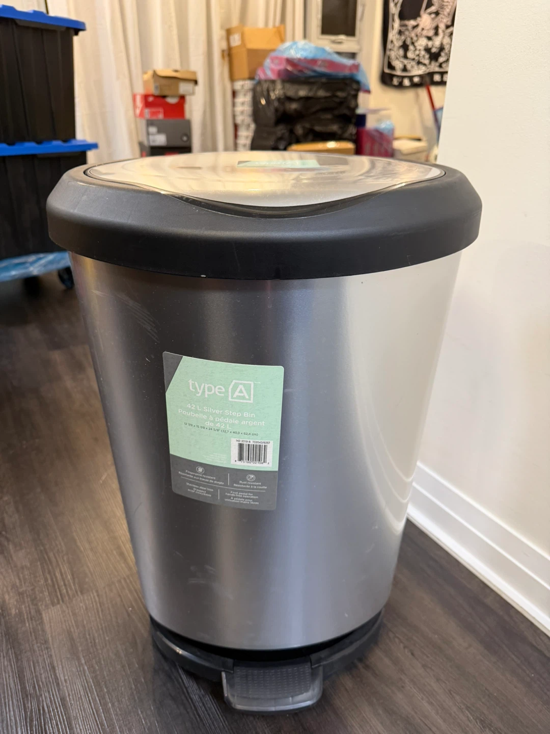 Type A 42L Silver Step Bin - Gently Used - photo 4