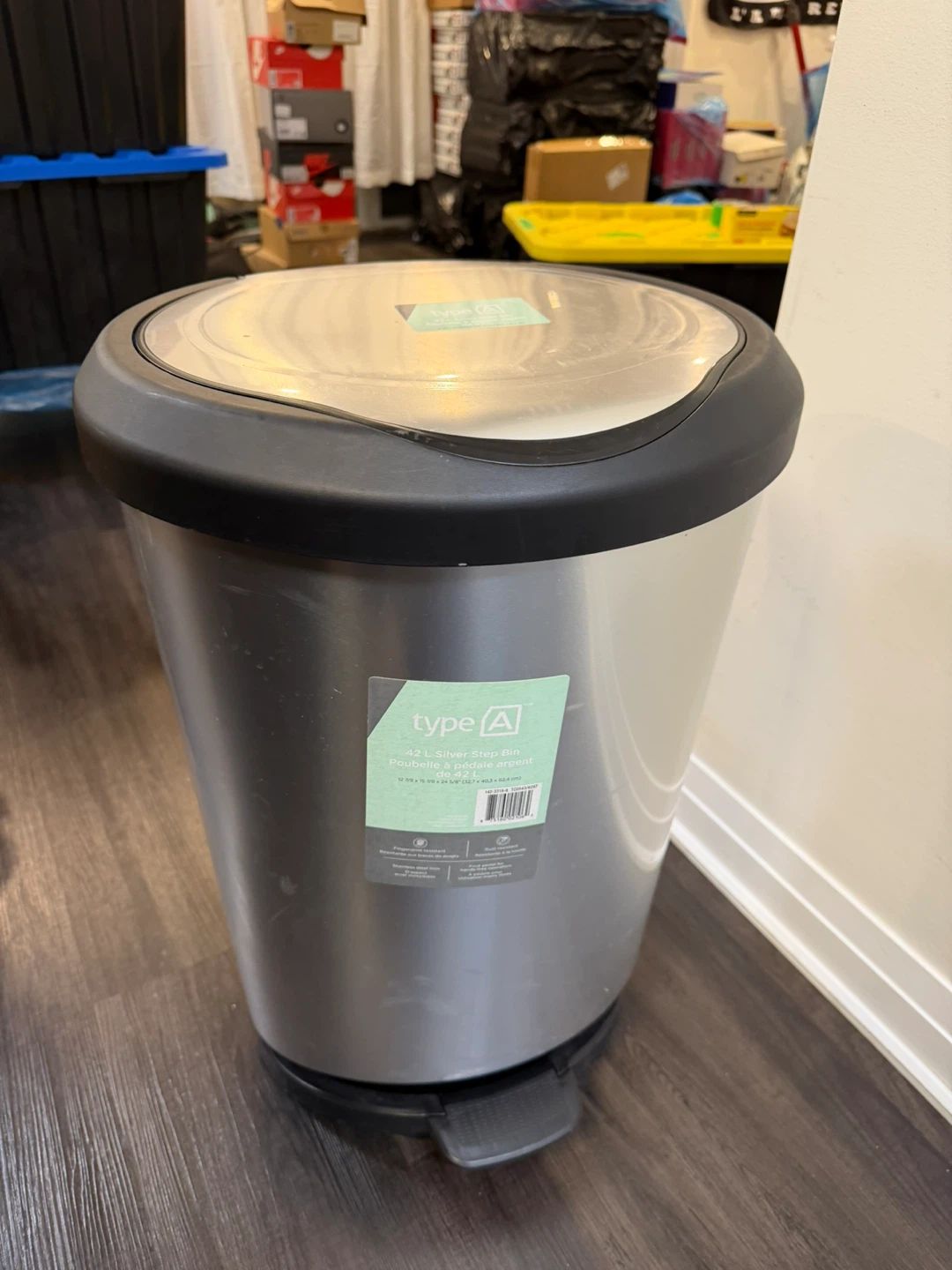 Type A 42L Silver Step Bin - Gently Used
