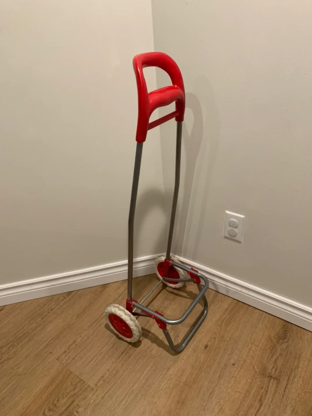 Red Folding Shopping Cart