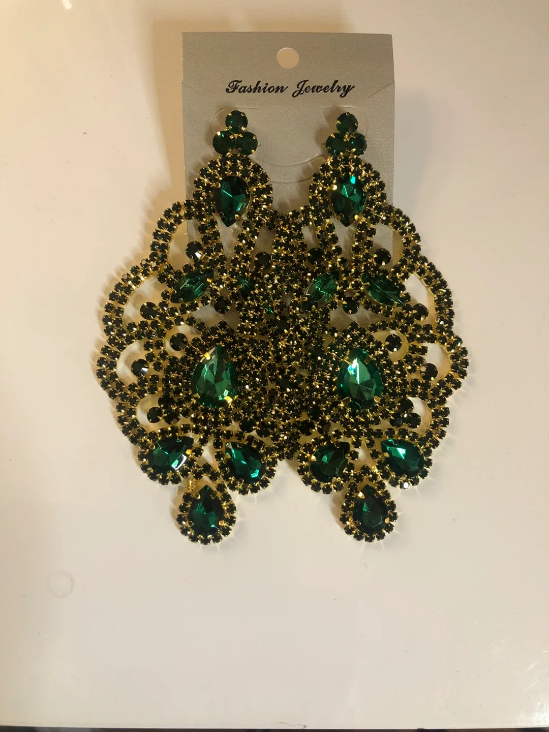 Green Fashion Jewelry Earrings