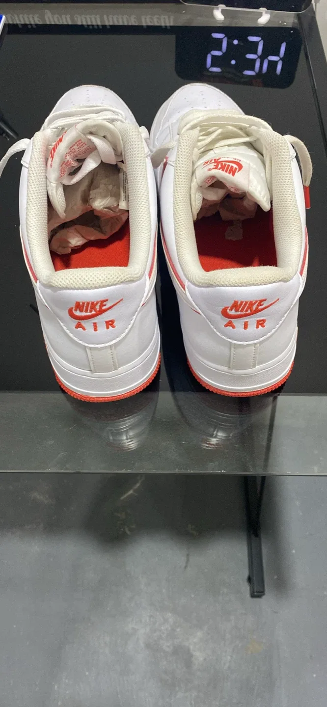 Nike Air Force 1 White/orange image indicator(3)