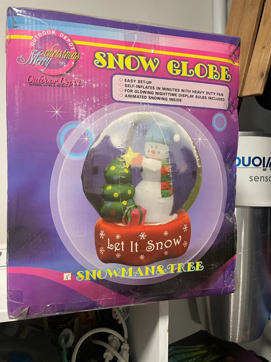 Outdoor Depot Snow Globe - Snowman & Tree