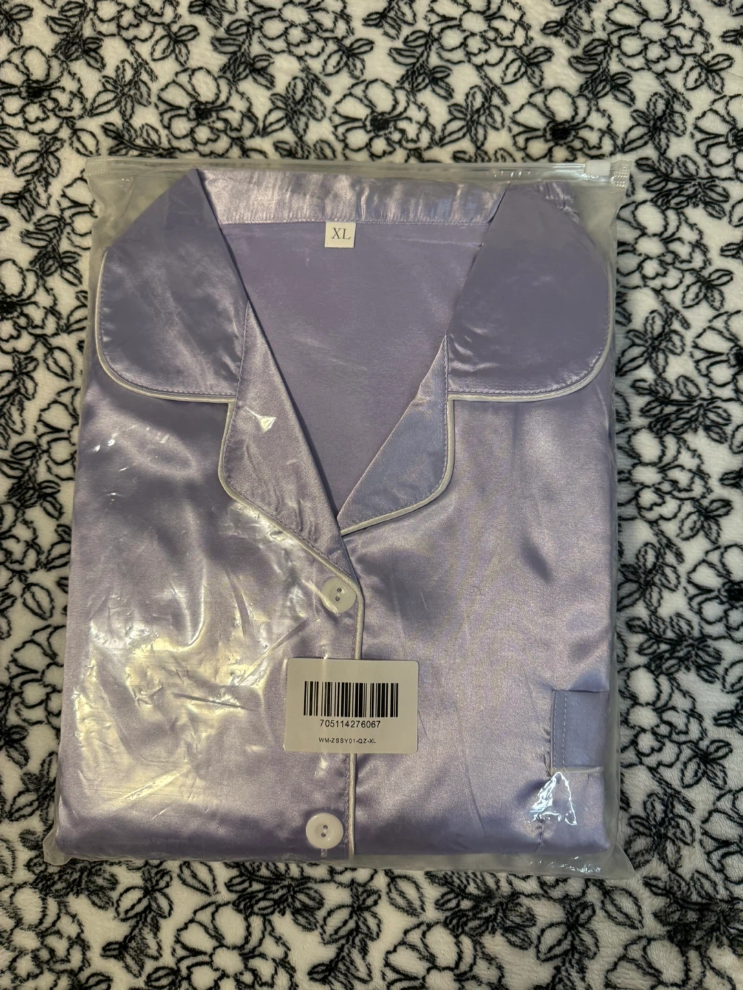 New XL Satin Pajama Set - Lilac