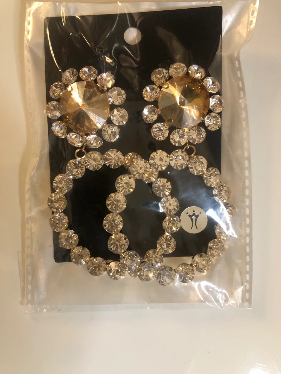 Rhinestone Drop Earrings