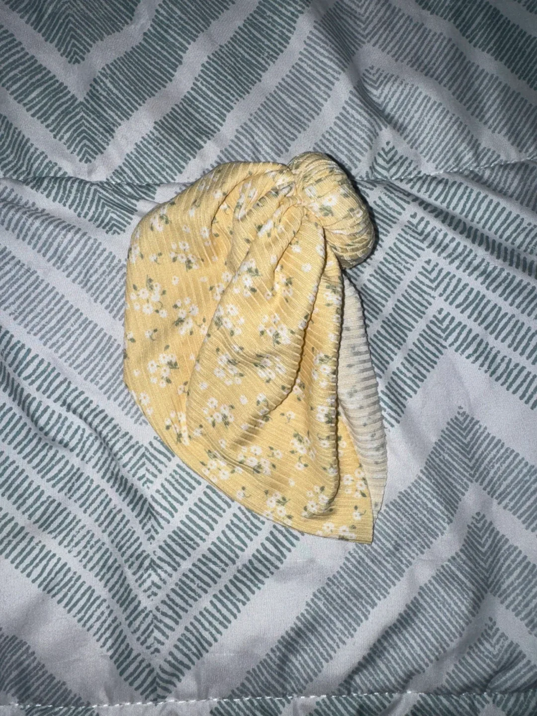 Yellow Floral Baby Headband image indicator(2)