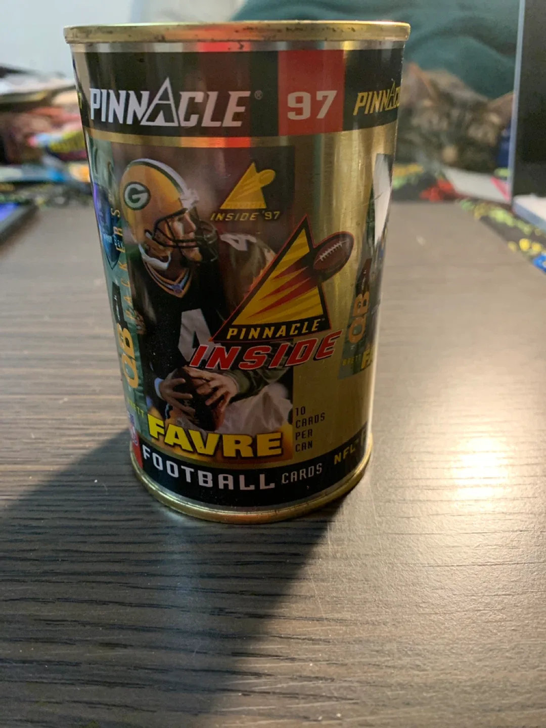 Pinnacle Inside '97 Favre Football Cards