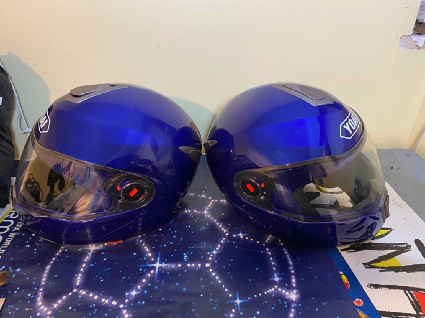 YOAI Blue Motorcycle Helmet - photo 4