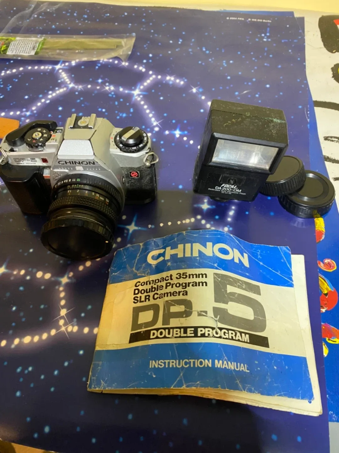 Chinon DP-5 Compact 35mm SLR Camera w/ Flash