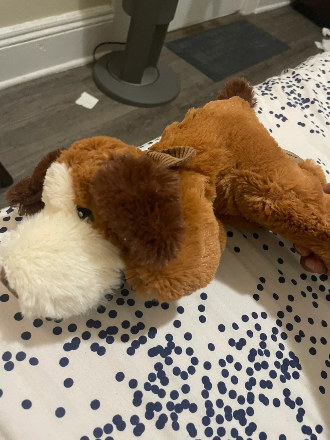 Dog Plush Toy - Brown and White