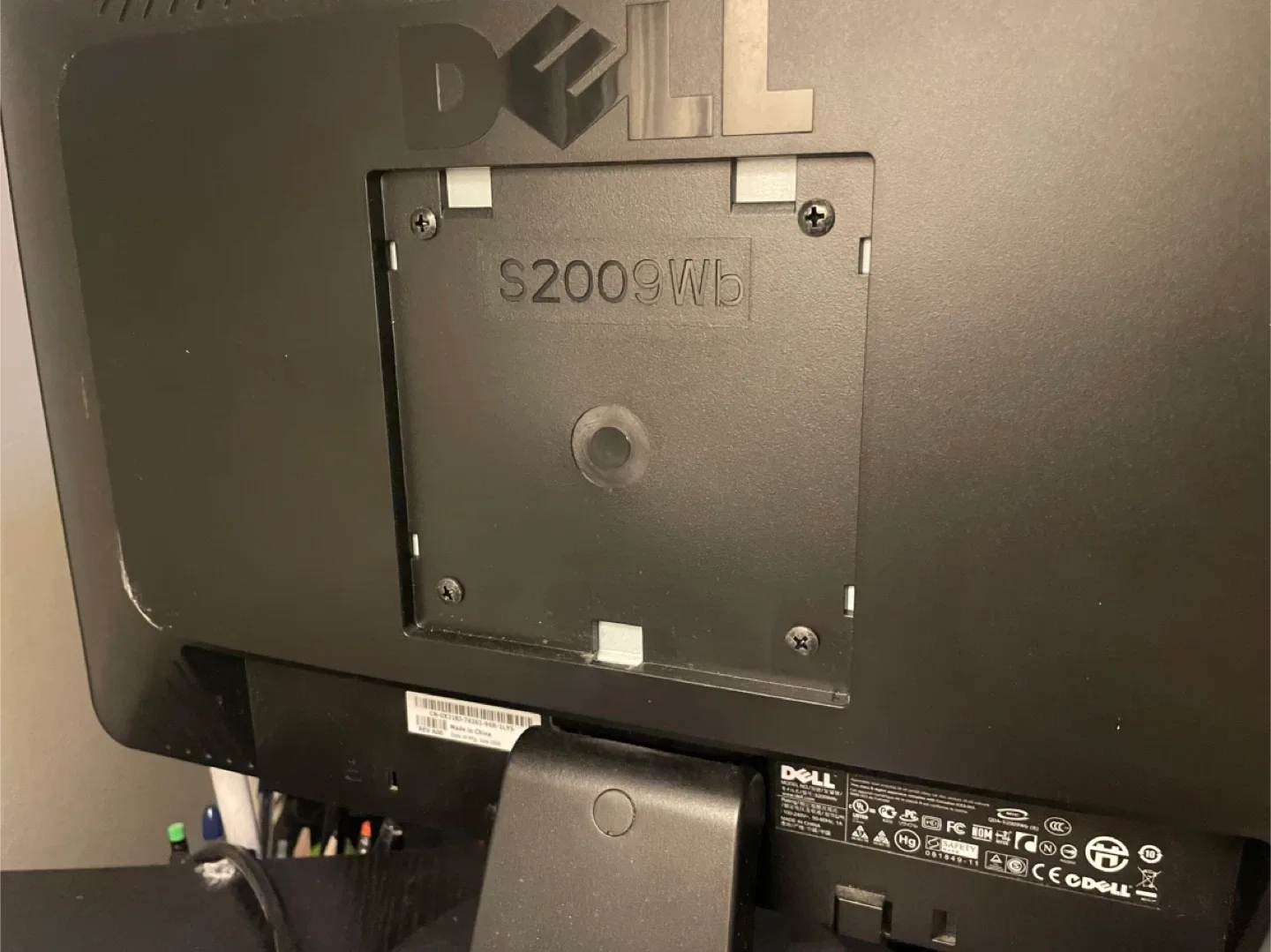 Dell S2009WB 20-inch LCD Monitor image indicator(2)