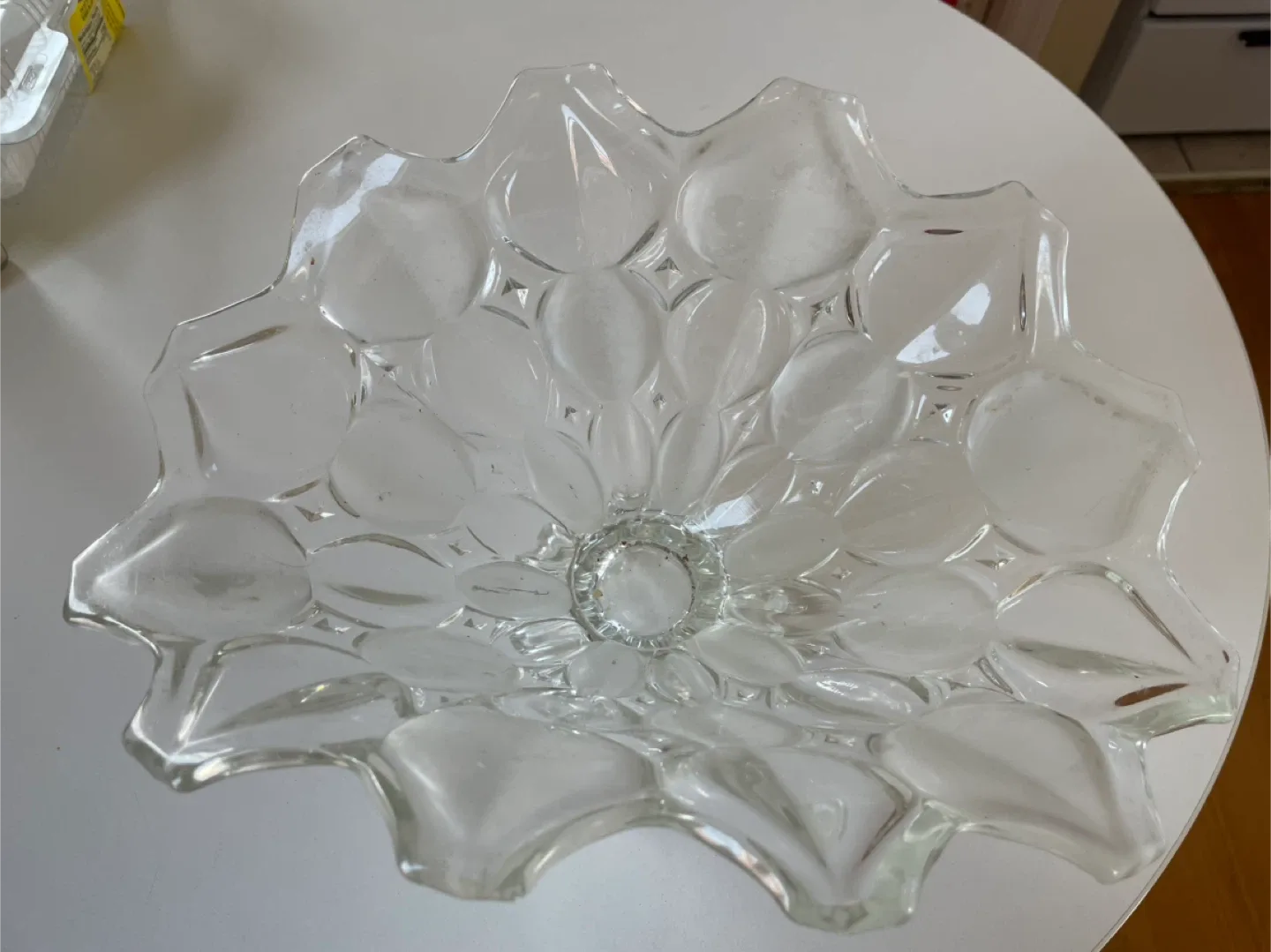 Clear Glass Decorative Bowl image indicator(2)