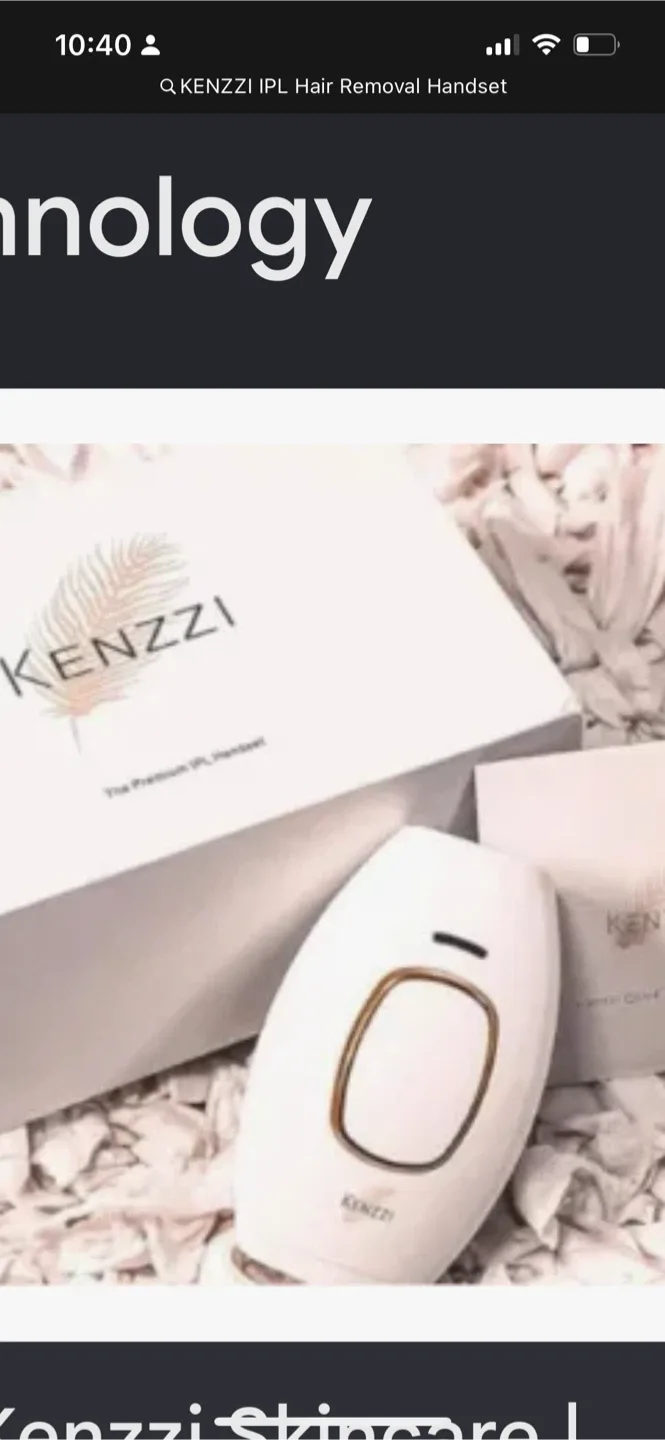 Kenzzi IPL Hair Removal Handset