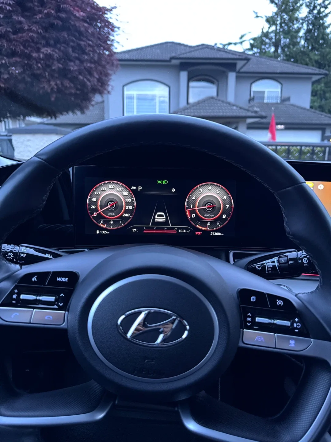 Hyundai Elantra - Black Sedan