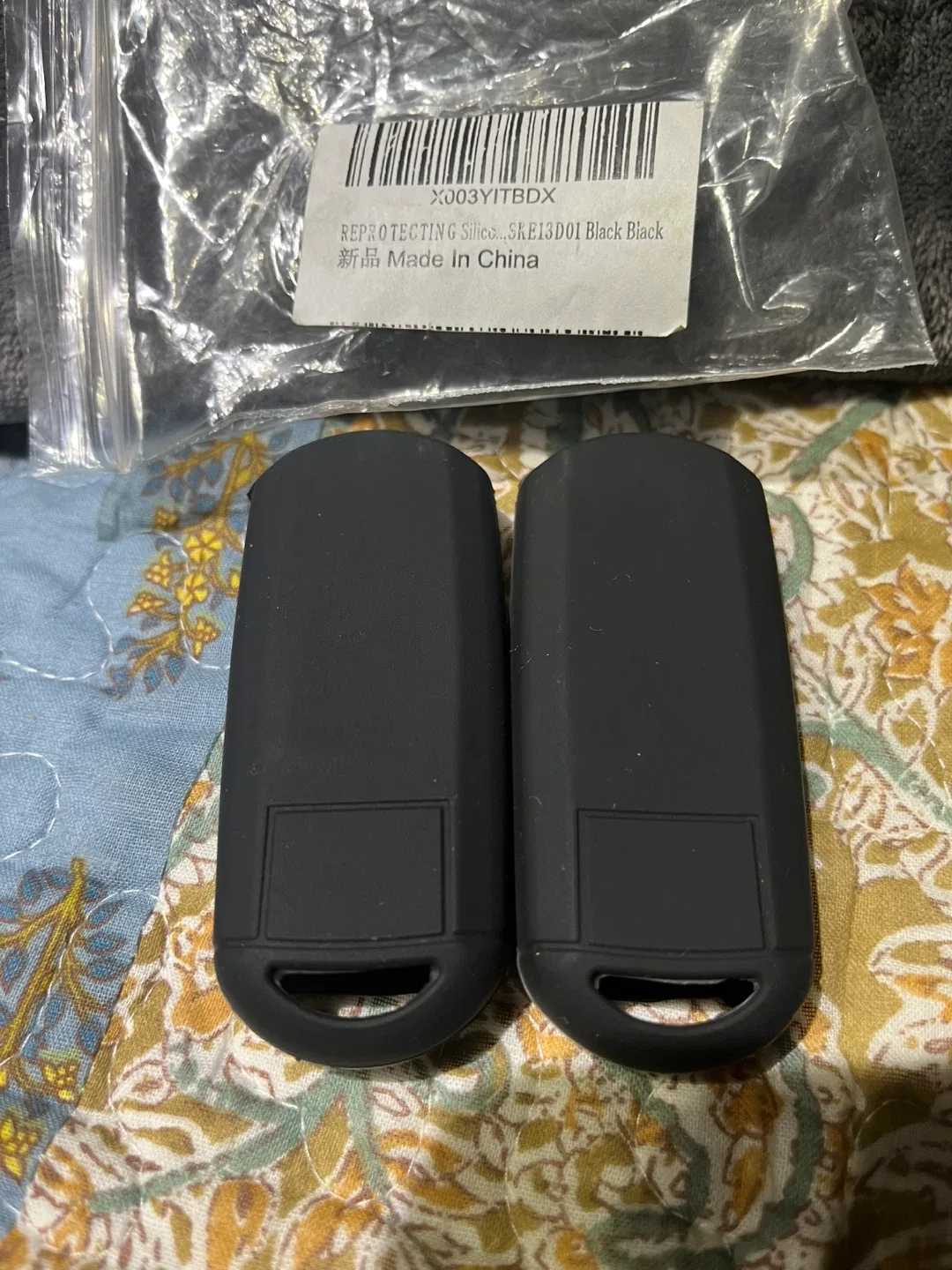 New Silicone Car Key Fob Cover - Black image indicator(2)