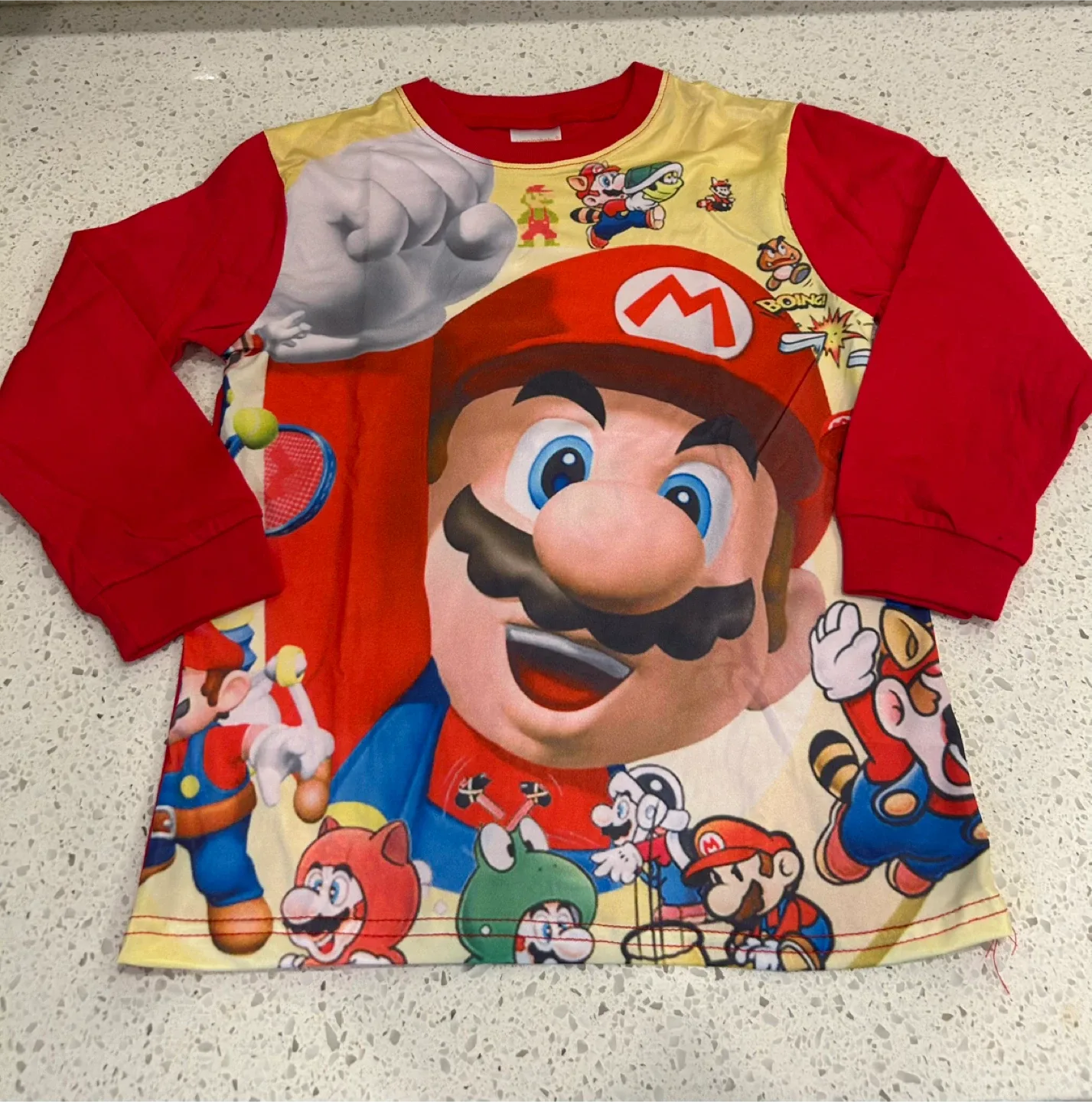 Mario Bros Pajama Set - Size S - 3 y/o