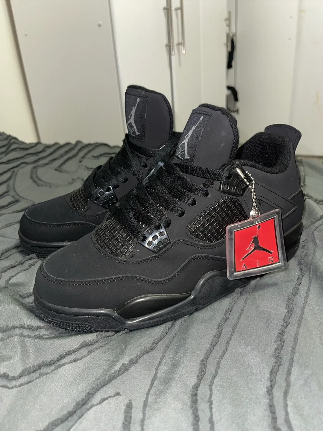 Air Jordan 4 Retro Black Cat Shoes (brand new not used at all) image indicator(6)