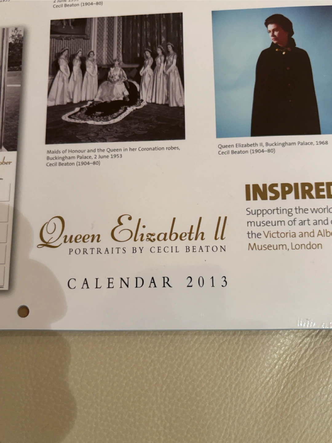 Queen Elizabeth II Portraits Calendar 2013 (sealed) - photo 4