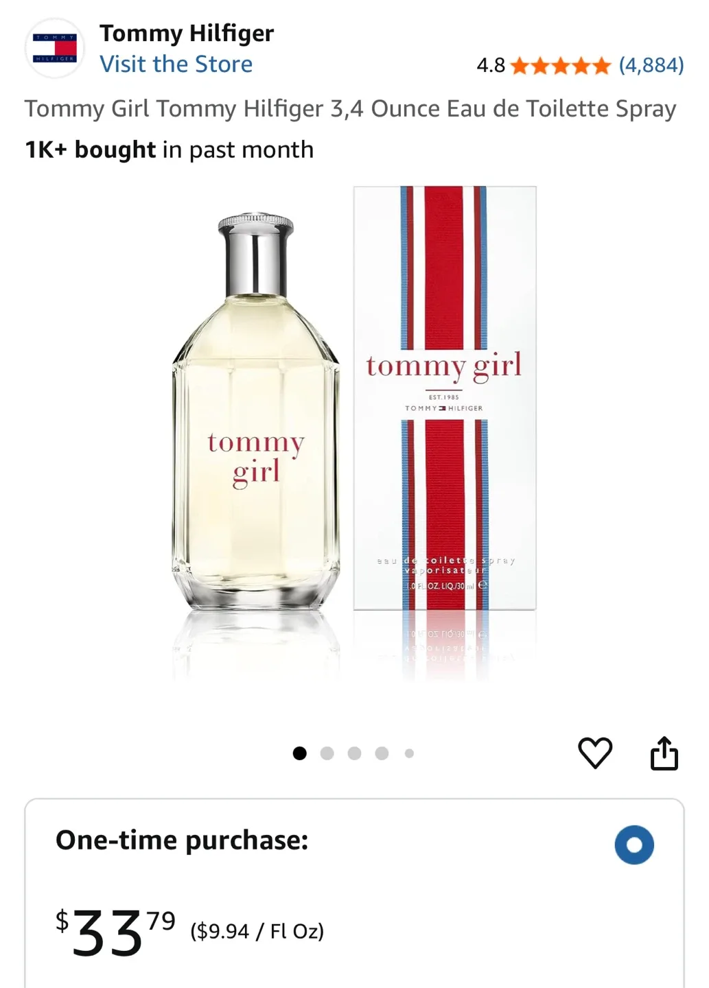 Tommy Girl 3.4 oz Eau de Toilette Spray - New