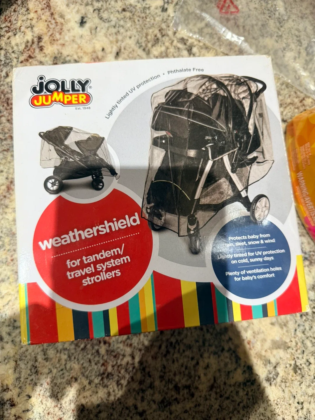 Brand New Jolly Jumper Weathershield for Tandem Strollers
