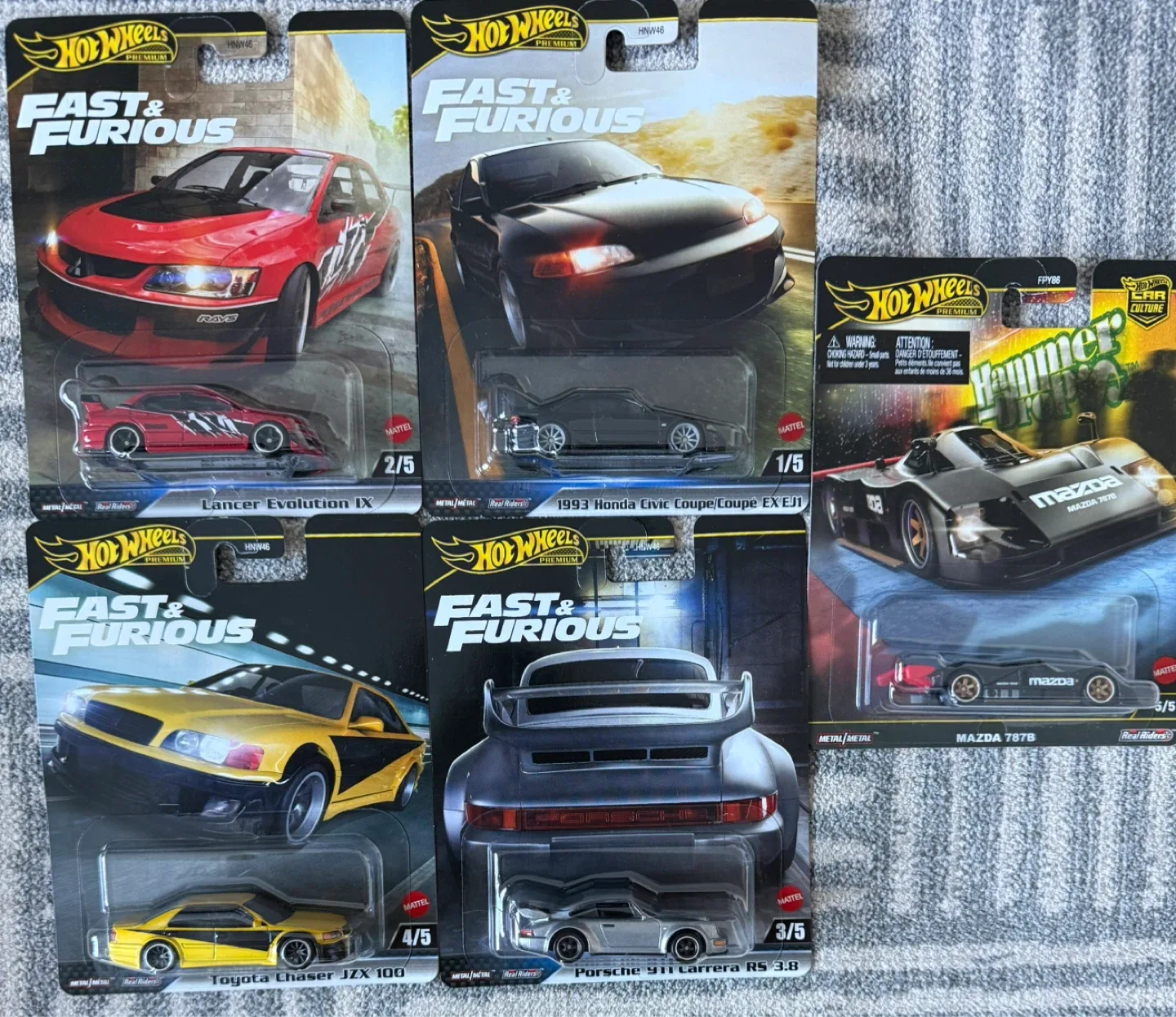 Hot Wheels Fast & Furious Premium Car Set