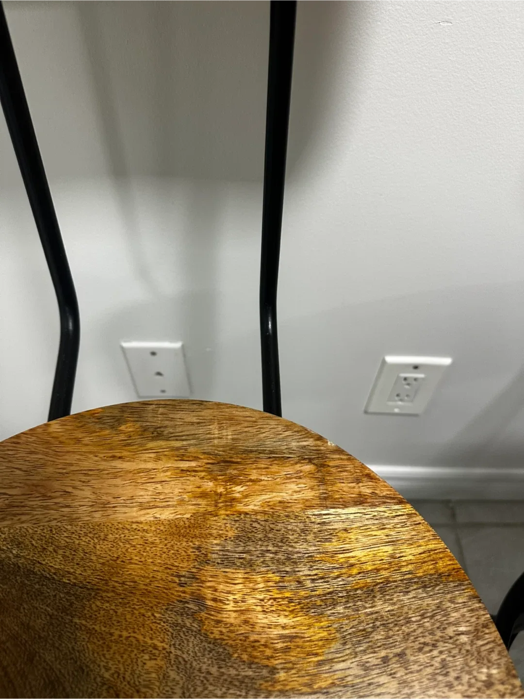 Set of 2 Wood & Metal Bar Stools image indicator(6)