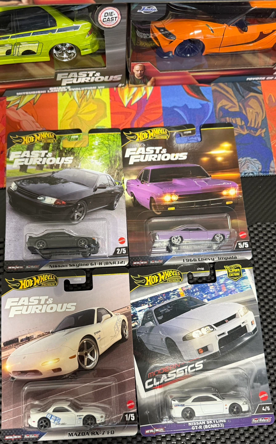 Hot Wheels Fast & Furious Car Collection