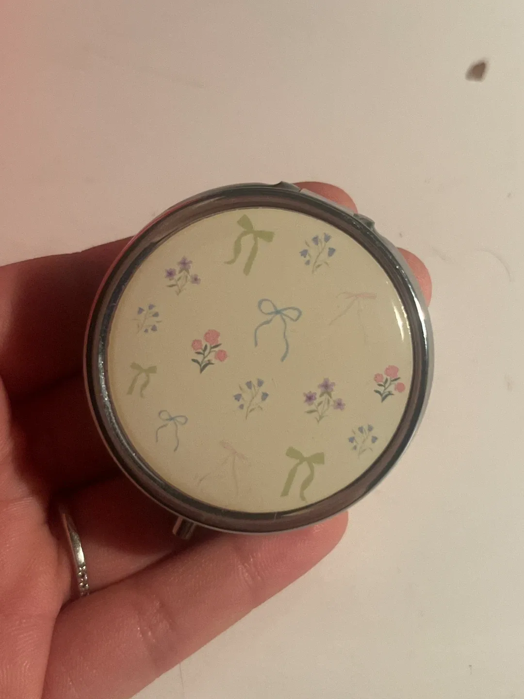 Indigo Floral Mini Pill Case