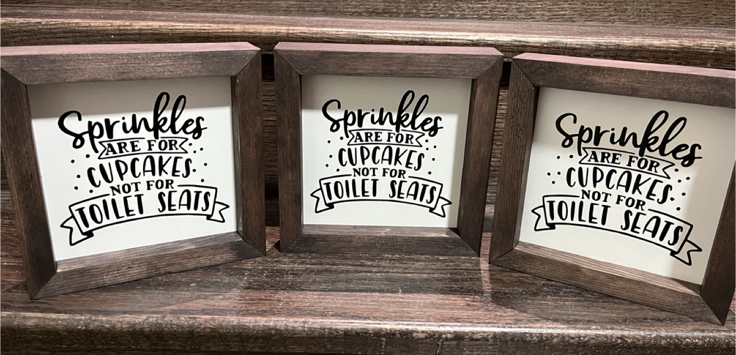 "Sprinkles are for Cupcakes" Framed Sign