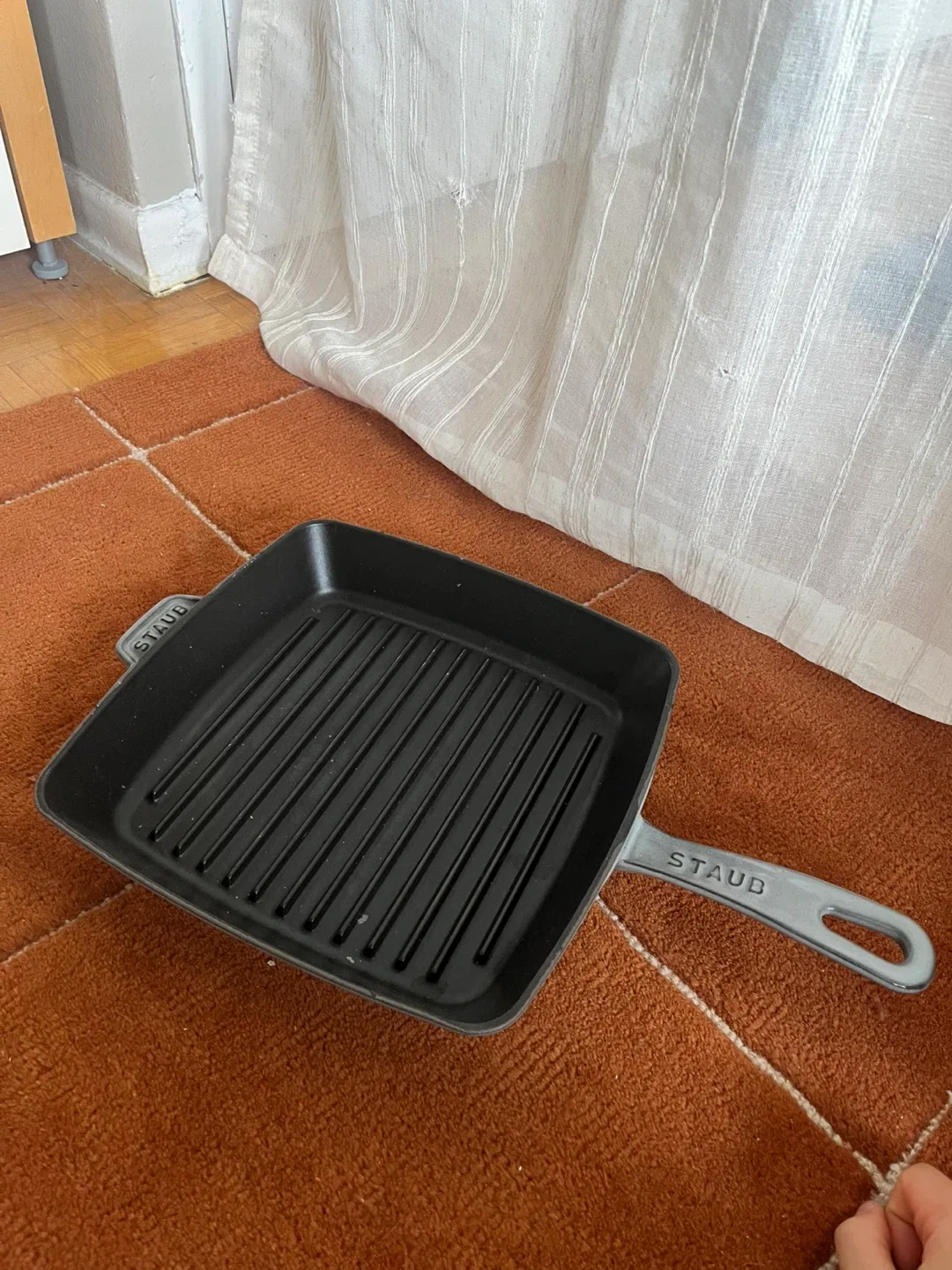 Staub Cast Iron Square Grill Pan - Grey
