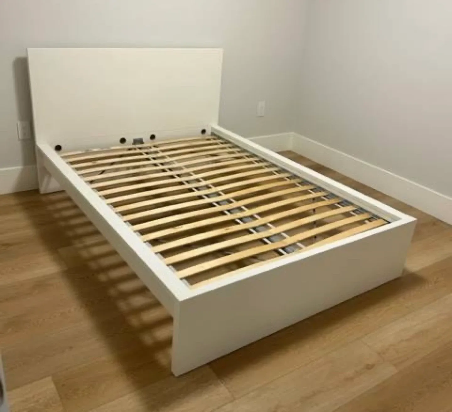 IKEA White Double/Full Size Malm bed frame only