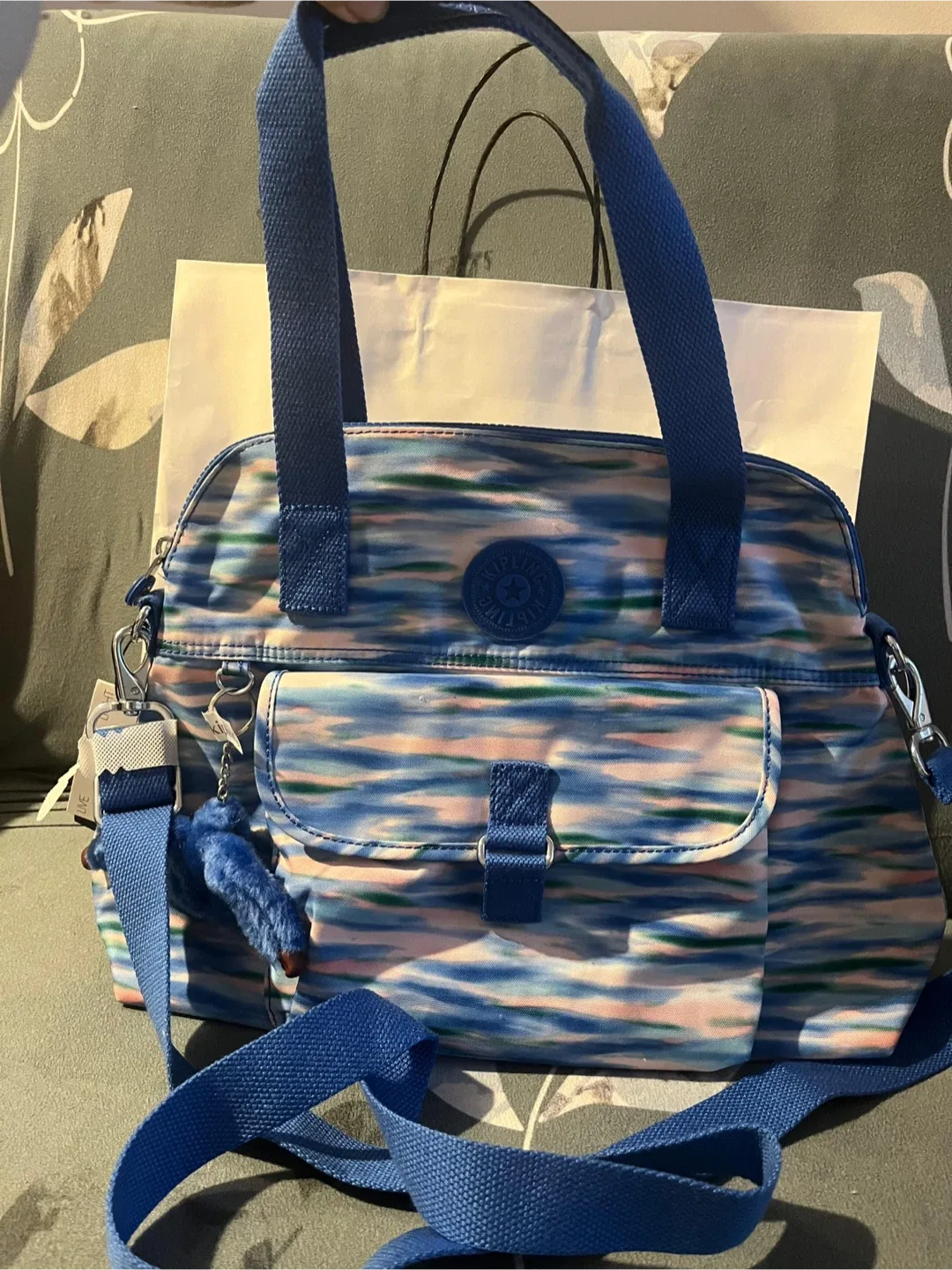 Kipling Shoulder Bag - Blue Multi