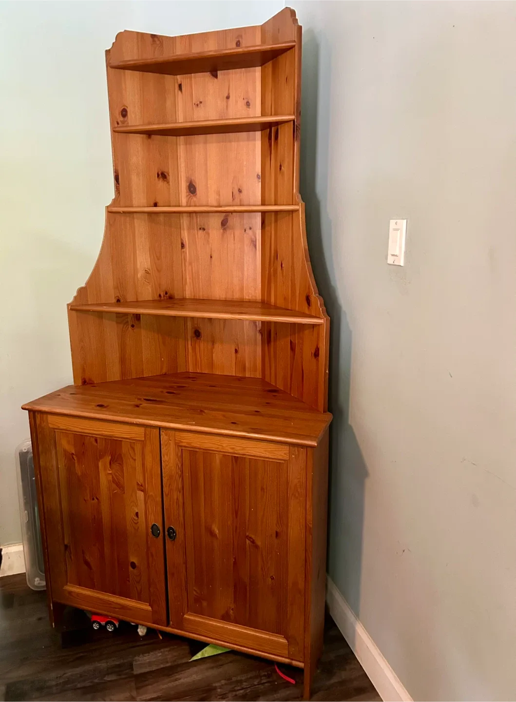 Ikea Leksvik Corner Cabinet with Shelves