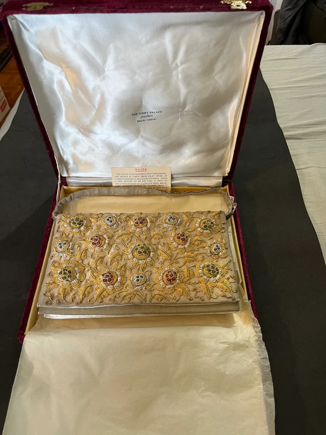 Vintage Ivory Palace Clutch