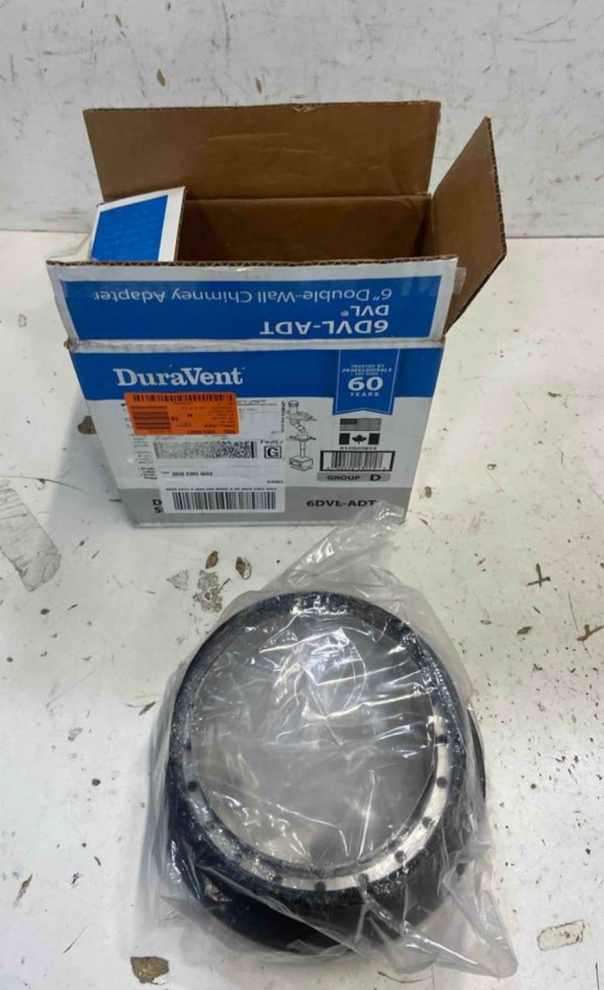 DuraVent 6" Double-Wall Chimney Adapter - photo 2