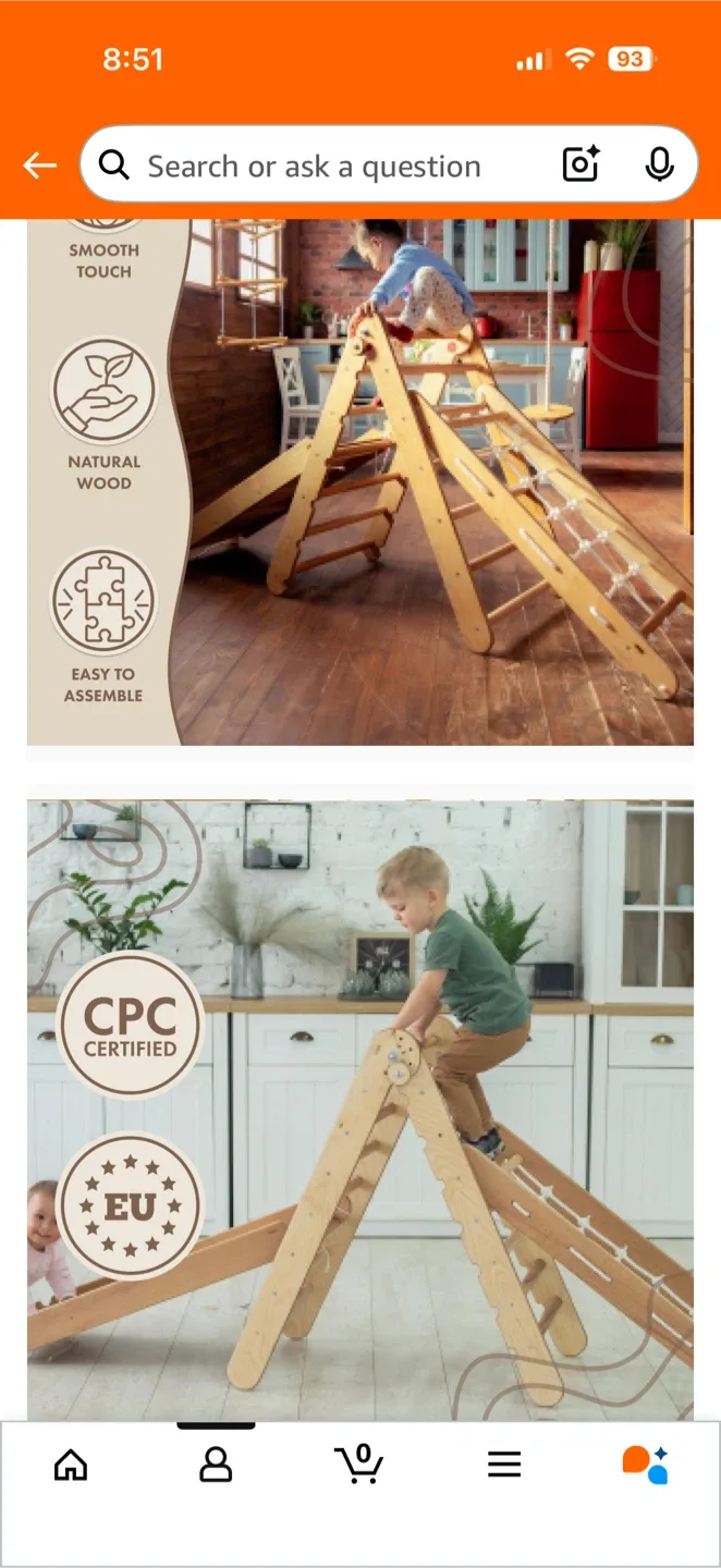 Goodevas Pickler-3 Piece Climbing Gym for Toddlers image indicator(2)