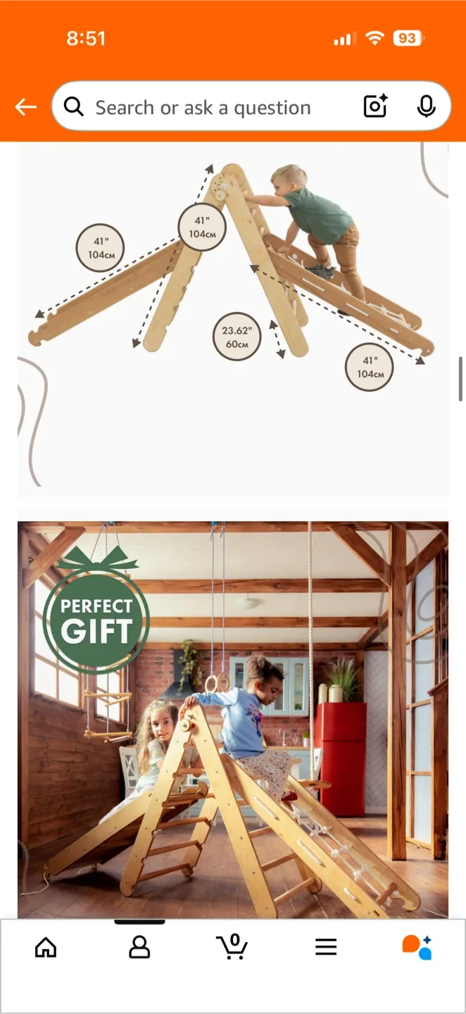 Goodevas Pickler-3 Piece Climbing Gym for Toddlers image indicator(3)