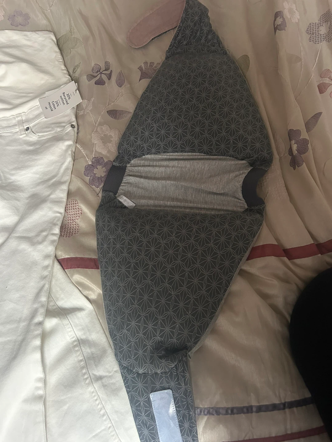 9 Months Baby Face Gray Baby Carrier