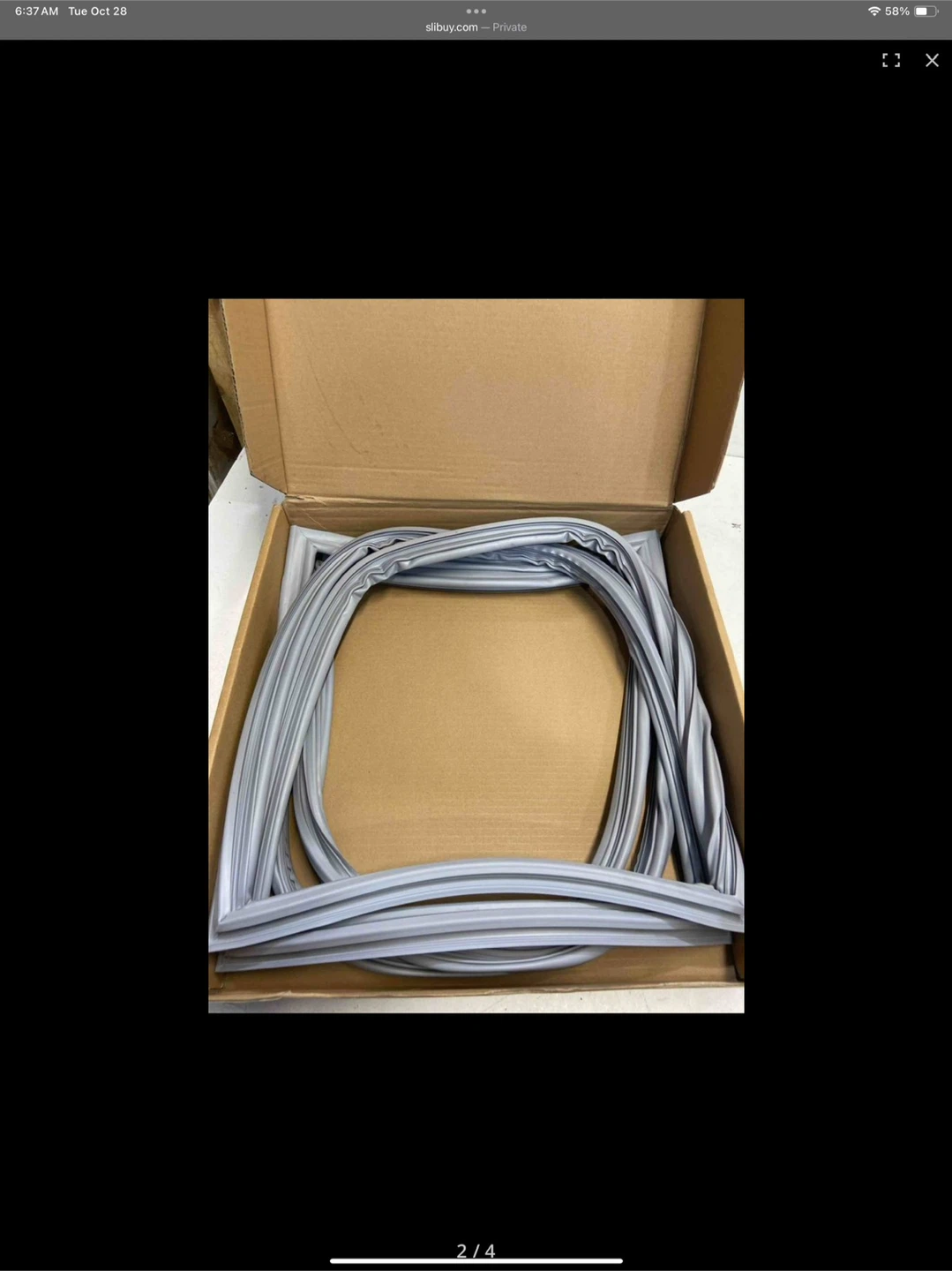 2-Pack Refrigerator Door Gasket for Whirlpool Maytag
