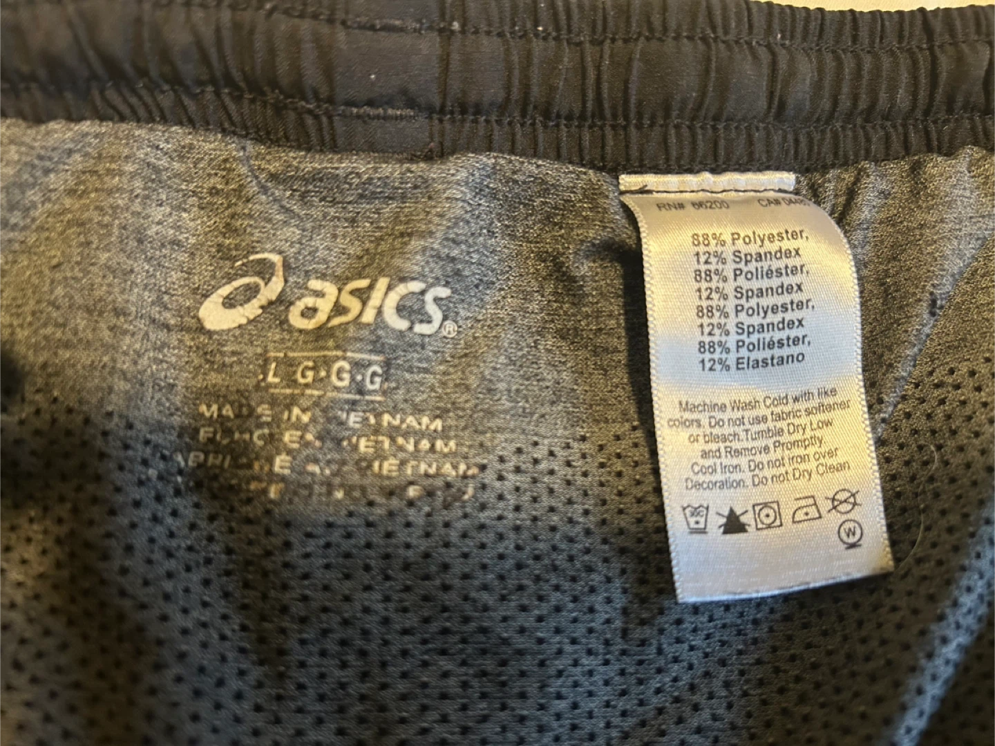 Asics Black Running Shorts - Size L - photo 3