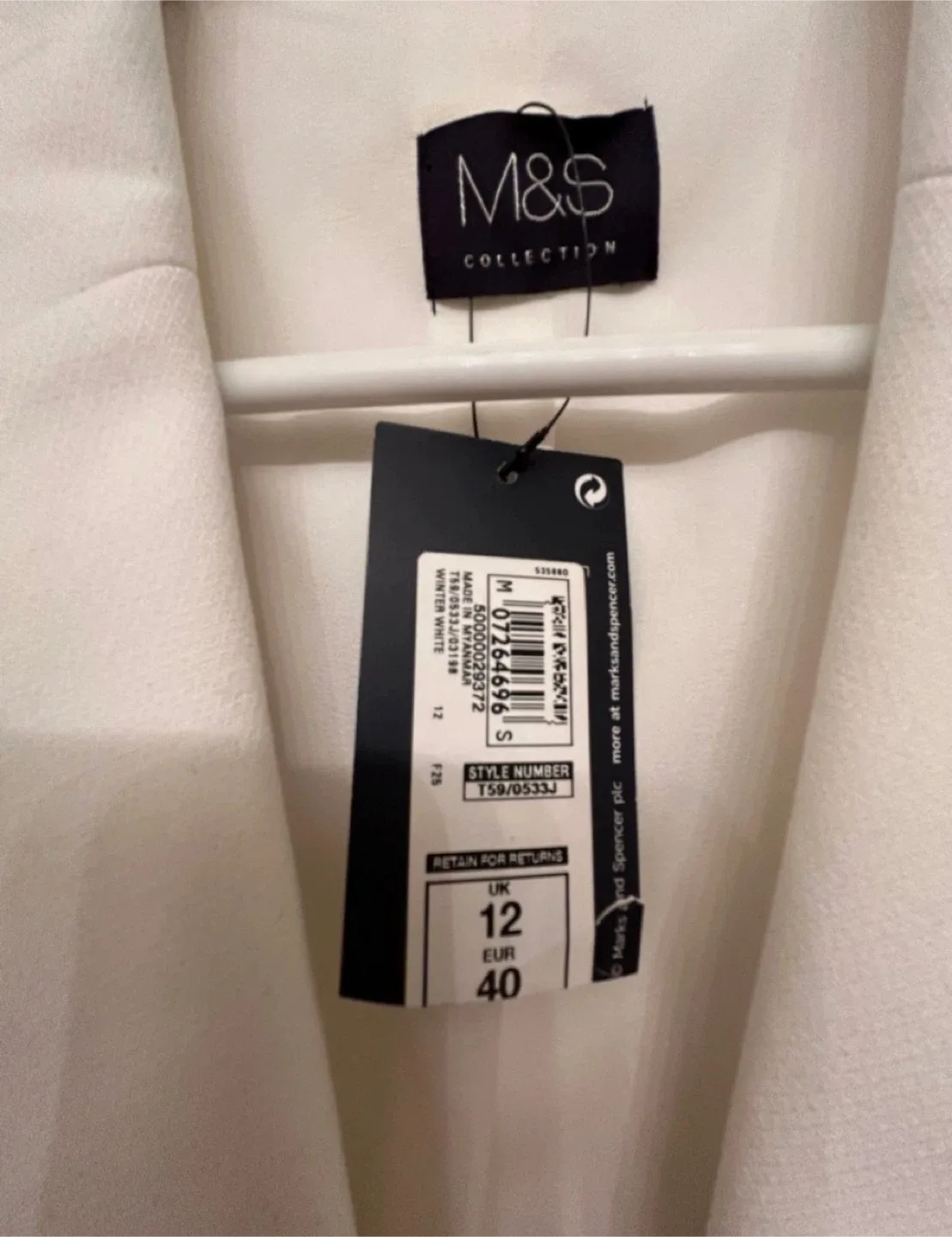 White Blazer - Brand New from Marks & Spencer image indicator(3)