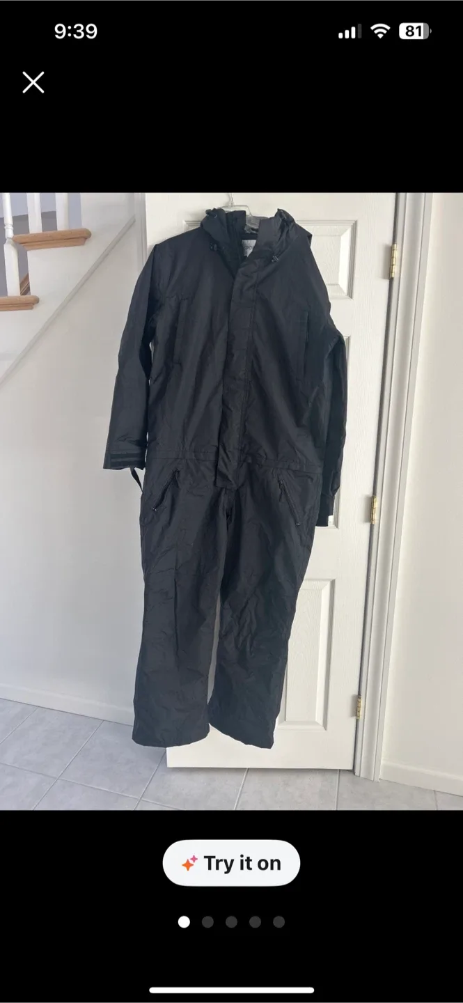 Sport Black Snowsuit Size L