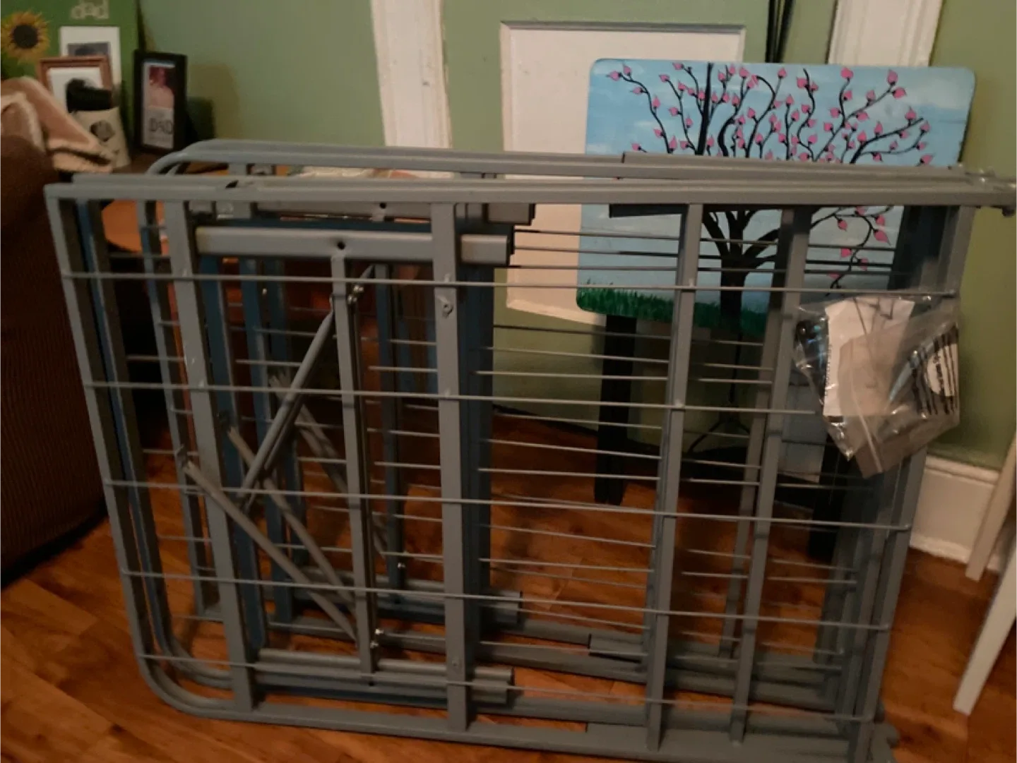 Folding Bed Frame - Gray