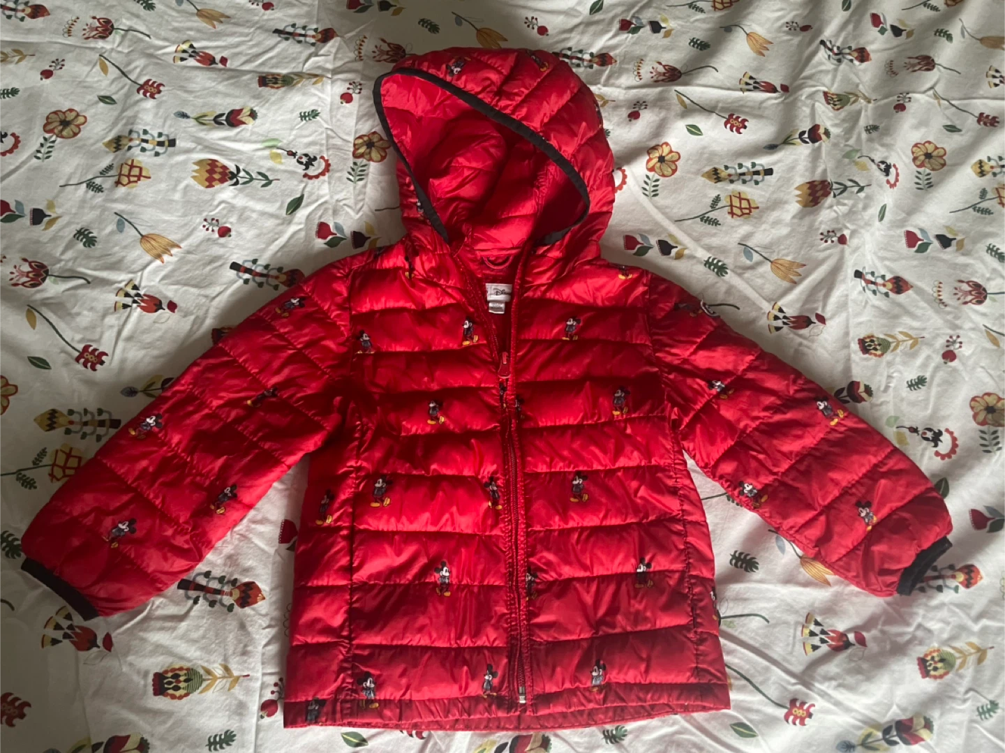 Gap Disney Mickey Mouse Puffer Jacket - Size 4