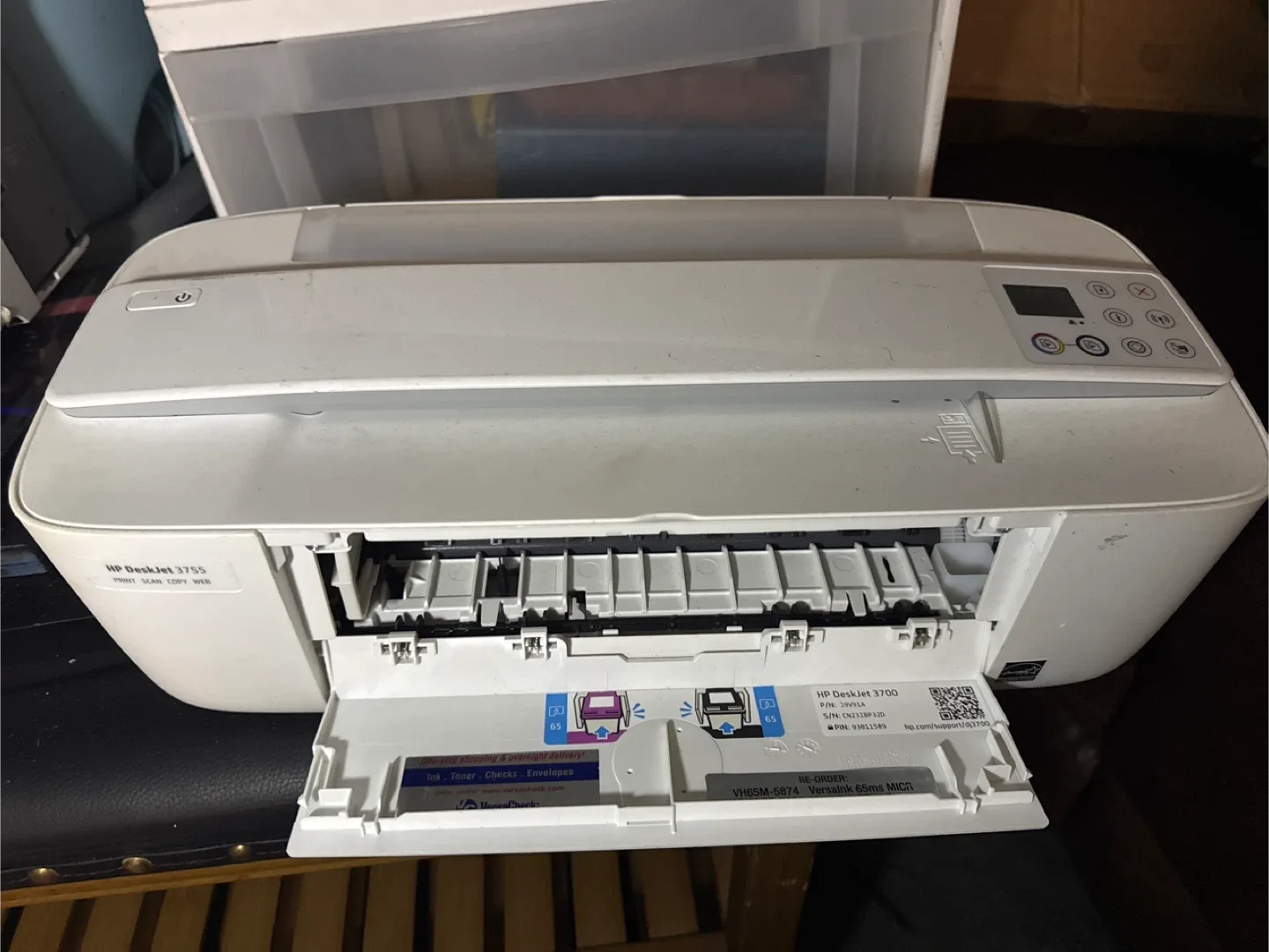HP DeskJet 3755 Printer - Print, Scan, Copy, Web