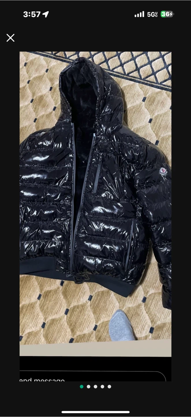 Moncler Black Puffer Jacket - photo 2