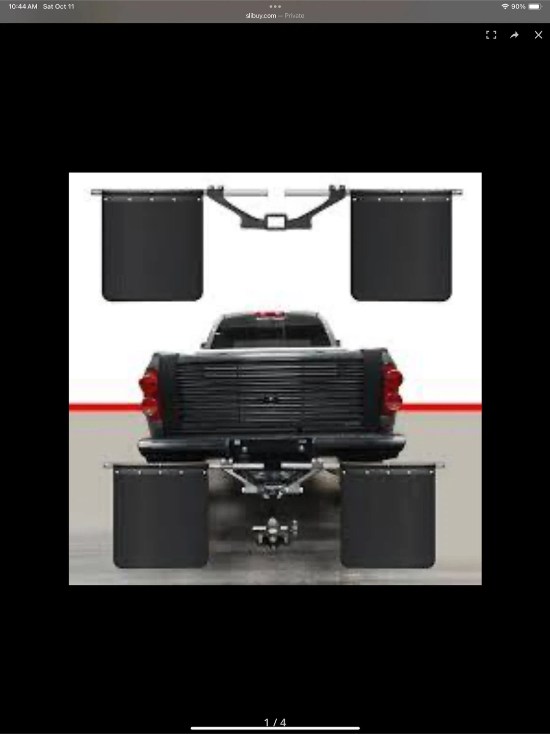 BST BSSP Hitch Mounted Mud Flaps - Truck